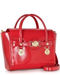 Versace Small Signature Eros Red Patent Leather Handbag