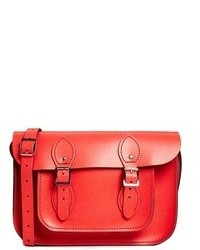 The Leather Satchel Company 11 Cayenne Pepper Satchel Red