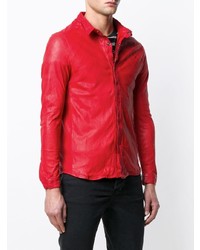 Giorgio Brato Leather Shirt Jacket
