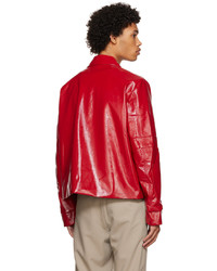 Luar Red Paneled Jacket