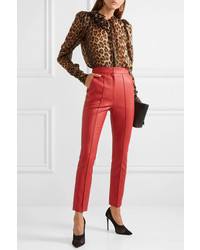 PushBUTTON Faux Leather Skinny Pants
