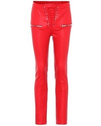Unravel Skinny Leather Trousers