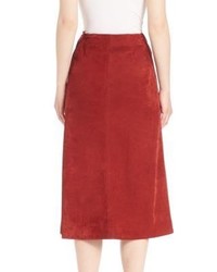 ADAM by Adam Lippes Adam Lippes A Line Leather Skirt