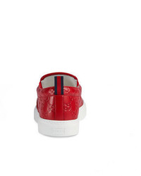 Gucci Dublin Signature Leather Slip On Sneaker