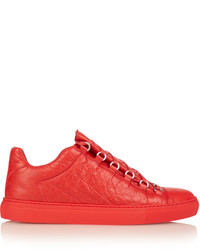 Balenciaga Arena Low Top Leather Trainers