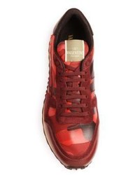 Valentino Army Roc Runner Leather Sneakers