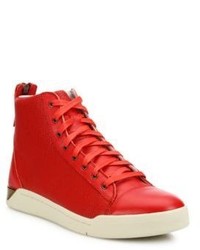 Diesel Caviar Tempus Diamond Leather Sneakers