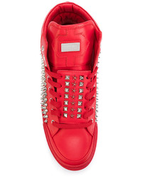 Philipp Plein Fast Car Mid Top Sneakers