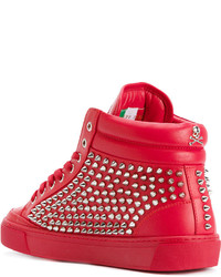 Philipp Plein Fast Car Mid Top Sneakers