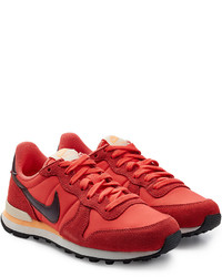 Nike Internationalist Leather And Mesh Sneakers