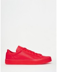 adidas Originals Court Vantage Adicolor Sneakers In Red S80253