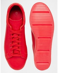 adidas Originals Court Vantage Adicolor Sneakers In Red S80253