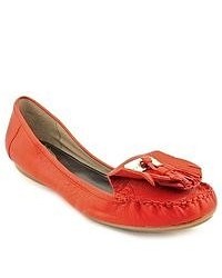 Alfani Jeane Red Leather Loafers Shoes
