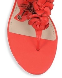 Tory Burch Blossom Leather Thong Sandals