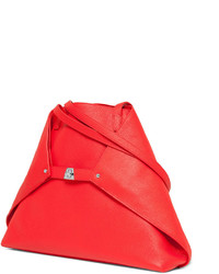 Akris Ai Medium Soft Leather Tote Bag Scarlet