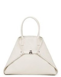 Akris Ai Small Convertible Whipstitched Leather Tote