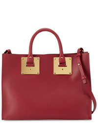 Sophie Hulme Albion Soft East West Tote Bag Berry