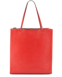 Christian Lacroix Aymeline Leather Tote Red