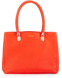 Cole Haan Benson Large Leather Tote Bag Citrus Red