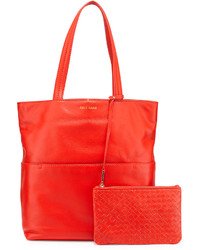 Cole Haan Birch Leather Tote Bag Red