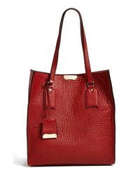 Burberry Woodbury Medium Leather Tote Military Red