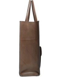 Frye Casey Leather Tote Grey