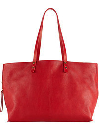Chloé Chloe Dilan East West Leather Tote Bag Red