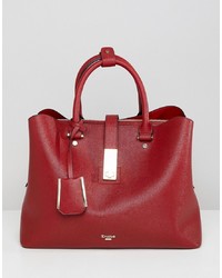 Dune Diella Red Tote Bag With Detachable Strap Synthetic