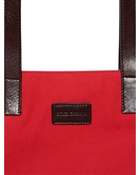 Dolce & Gabbana Cotton Canvas Bag With Leather Handles