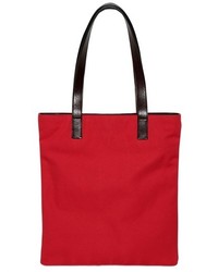 Dolce & Gabbana Cotton Canvas Bag With Leather Handles