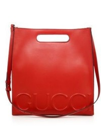 Gucci Large Embossed Leather Tote