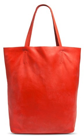 slouchy leather tote bag