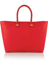 Victoria Beckham Liberty Leather Tote Red