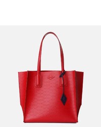 M Z Wallace Empire Tote Red Perf Leather