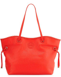 Tory Burch Marion East West Slouchy Tote Bag Massai Red