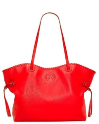 Tory Burch Marion Leather Strap Slouchy Tote