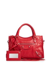 Balenciaga Mini Arena City Leather Satchel