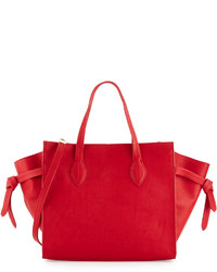Cynthia Rowley Miranda Leather Tote Bag Red