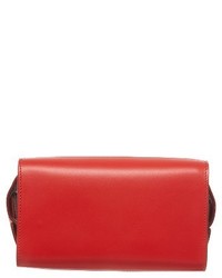 Givenchy Nano Horizon Calfskin Leather Tote Red