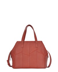 ANTIK KRAFT Patchwork Faux Leather Satchel