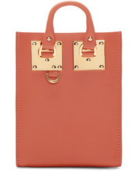 Sophie Hulme Pink Leather Nano Albion Tote