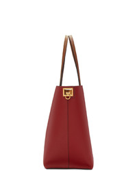 Givenchy Red Gv Shopper Tote