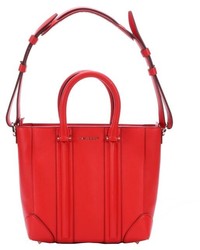 Givenchy Red Leather Lucrezia Convertible Mini Tote Bag