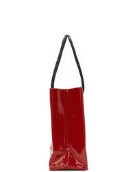 Balenciaga Red Patent Everyday Shopping Tote