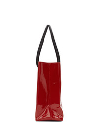 Balenciaga Red Patent Everyday Shopping Tote