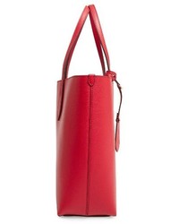 Burberry Reversible Leather Tote Red