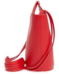 Elizabeth and James Small Market Leather Shopper Red