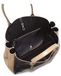 Lanvin Small Two Tone Tasseled Leather Tote