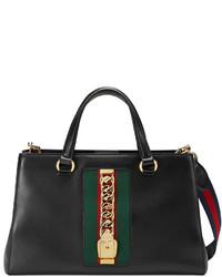 Gucci Sylvie Large Leather Tote Bag