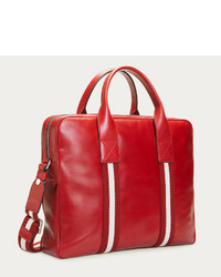 Bally Tedal Medium Red Leather Tote Bag